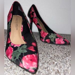 Christian Siriano Heels. Color: Pink/Floral. Size: 9. Stiletto Heel.